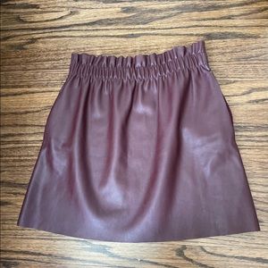 Zara leather skirt